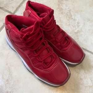 JORDAN red sneakers